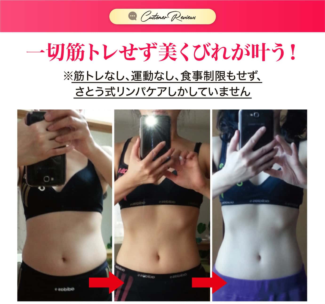 一切筋トレせず美くびれが叶う！
